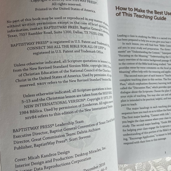 Baptist The Gospel in Motion Teaching Guide book gospel of Mark - Picture 3 of 6